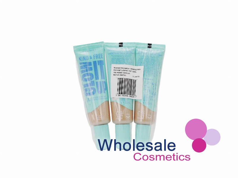 6 x Rimmel Kind And Free Glow It Up Moisturising Skin Tint 30ml - 150 ROSE VANILLA